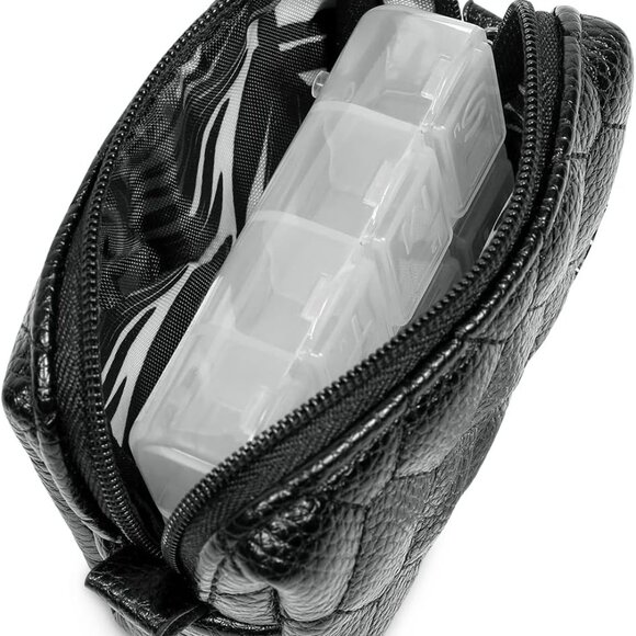 NWT 🔥3 PACK 🔥LUG Bobsled Black +2 Choo Choo mini VL pill box Vegan Leather - Picture 12 of 15